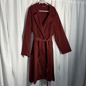 Lane Bryant Dyed Denim Trench Coat